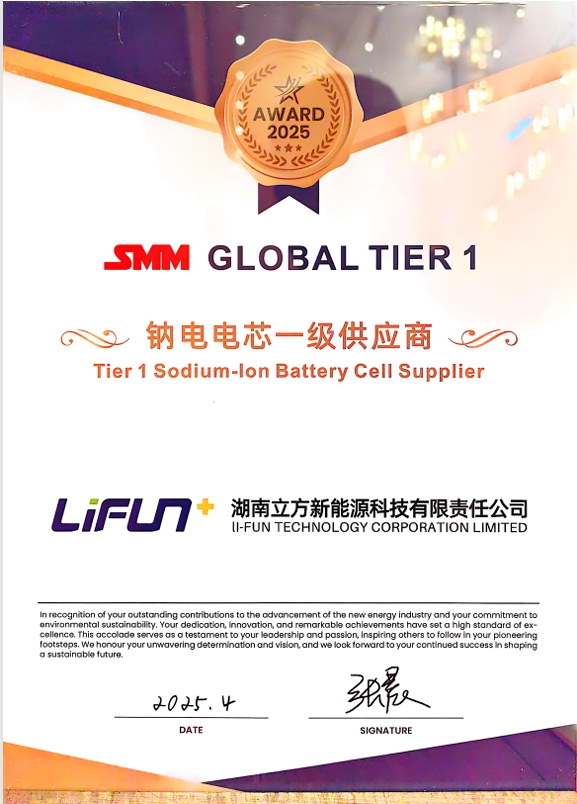 硬核突围！vip888新能源荣膺2025 SMM全球Tier1钠电电芯一级供应商